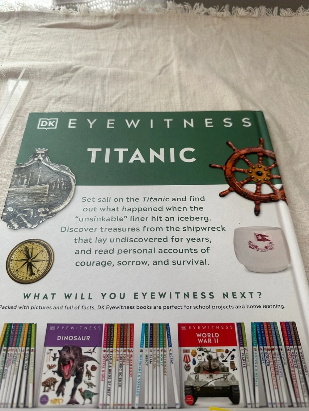 DK Eyewitness Titanic Book - Green & White HardCover NEW